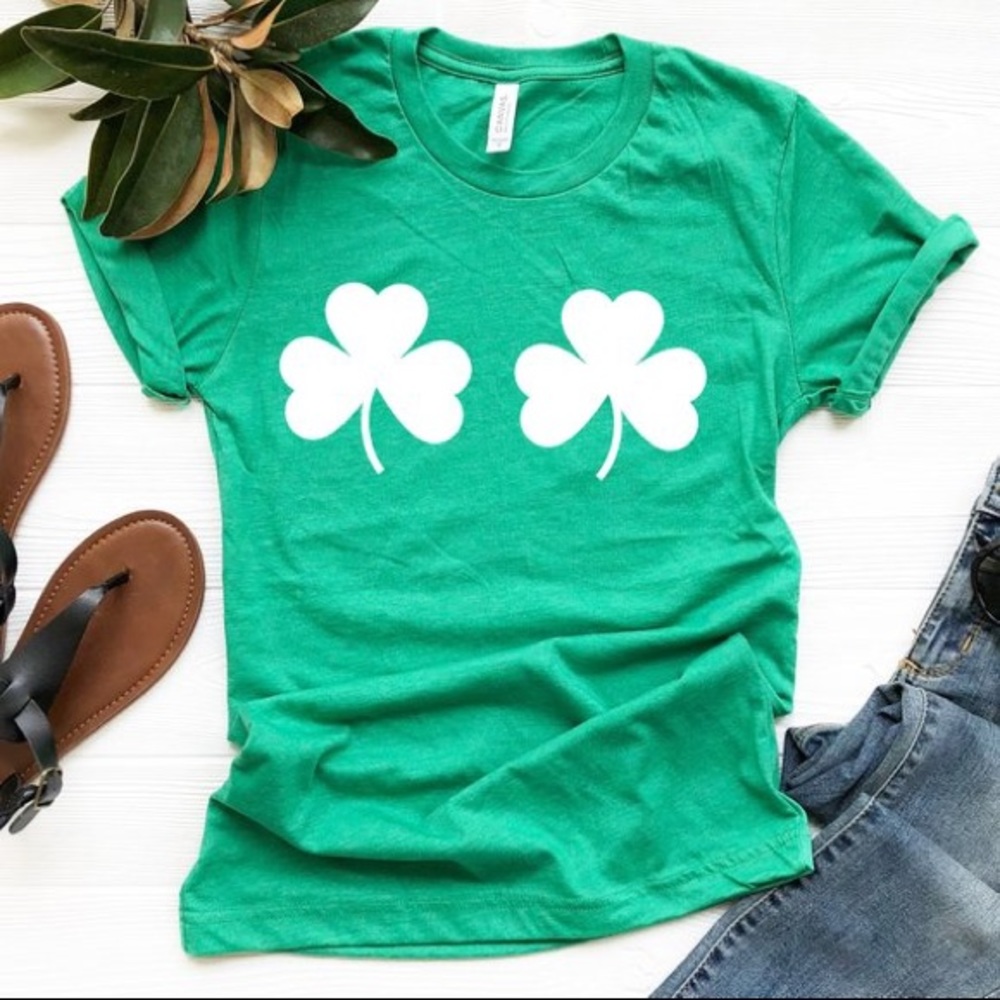 St Pattys Day Top Shamrocks NEW Sz up to 3XL